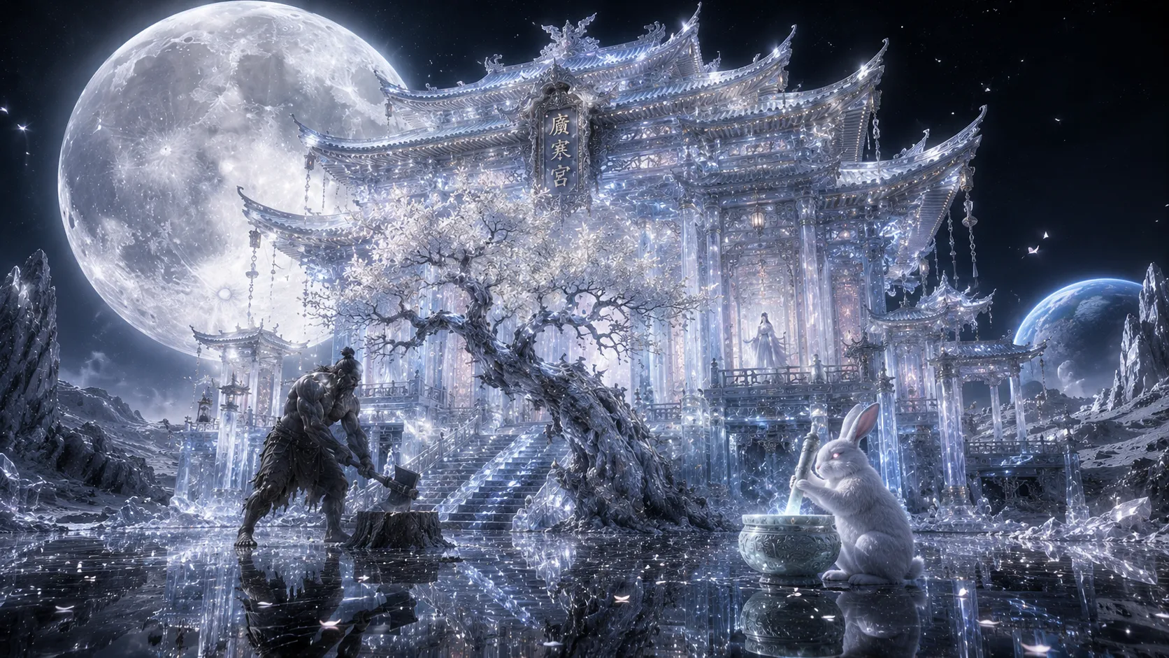 Palace of Vast Cold (Guanghan Gong) reference illustration
